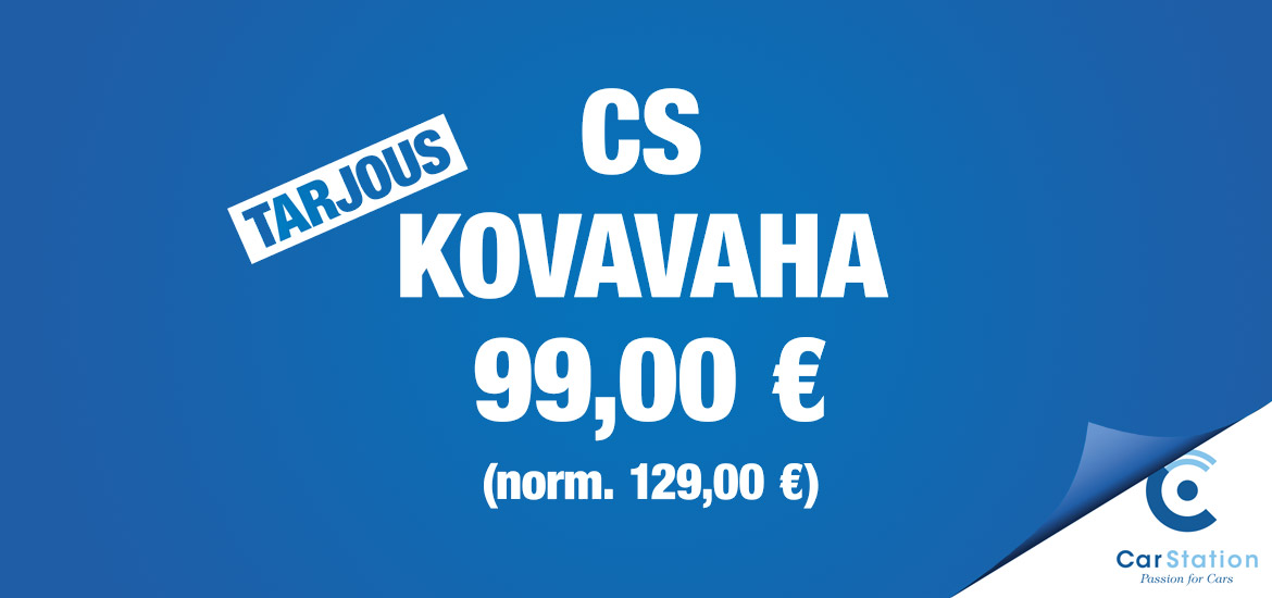 Tarjous: kovavaha 99€ (norm. 129€)
