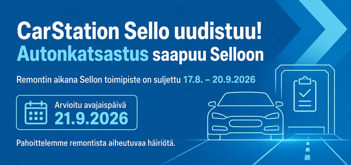 CarStation Sello uudistuu